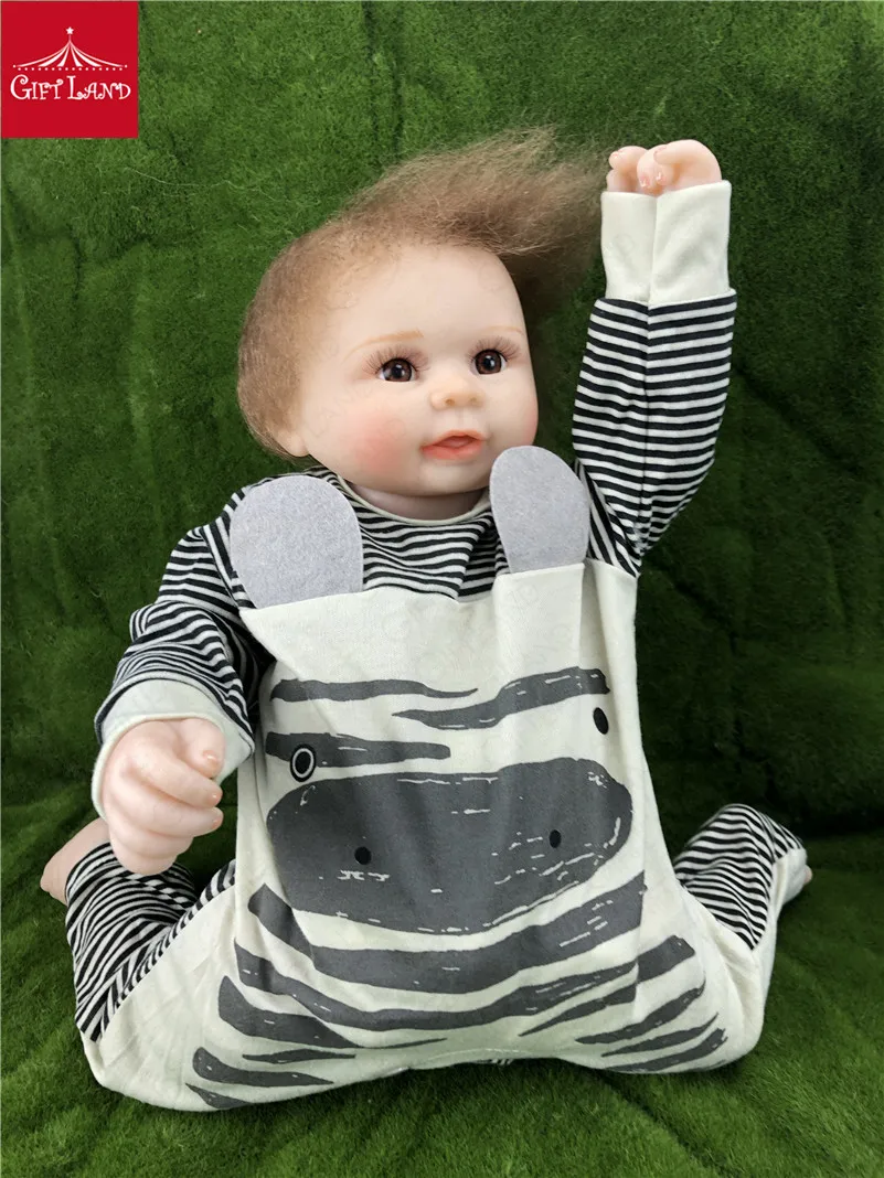 47 см силиконовые перерожденные куклы Bebe реборн купаться малыша реалистичные