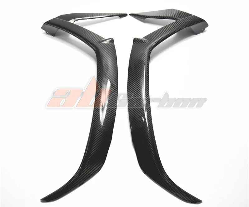 Передний правый губы Обтекатели Обложка для Kawasaki ZX10R 2011 2012 2013 17 18 19 полный углеродного волокна саржа