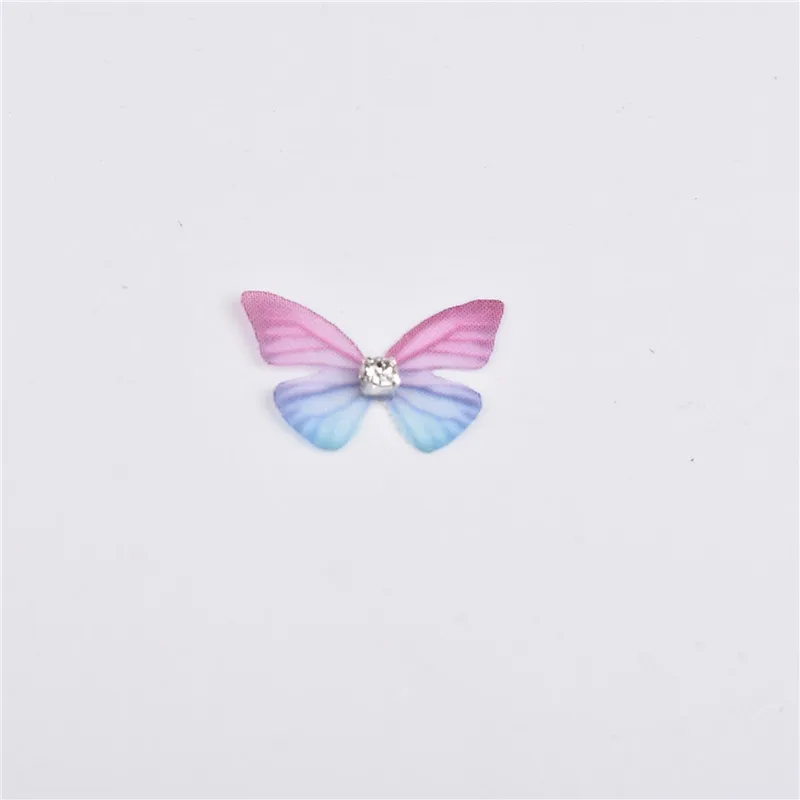 2cm 5pcs/bag 7colors Tulle Translucent Cloth Butterfly Wings Diy Earring Material Accessories Ladies Ear Clip | Украшения и
