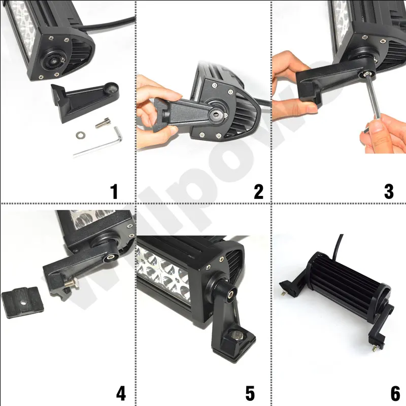 Тройной Ряд 22 дюйма желтая светодиодная балка для автомобиля трактора лодки