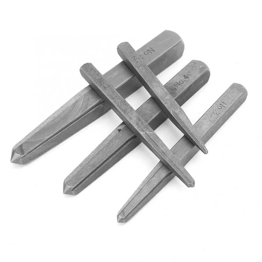 5pcs Screw Extractor Broken Damaged Bolt Easy Out Removal Tool Square Type Carbon Steel for Studs Bolts Household Electrician |