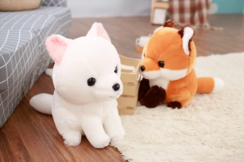 1 шт., 40 см, Kawaii, лиса, плюшевая, длинный хвост, толстая лиса, игрушки, милые куклы, милые животные, плюшевые игрушки, детские подарки, подарок для детей
