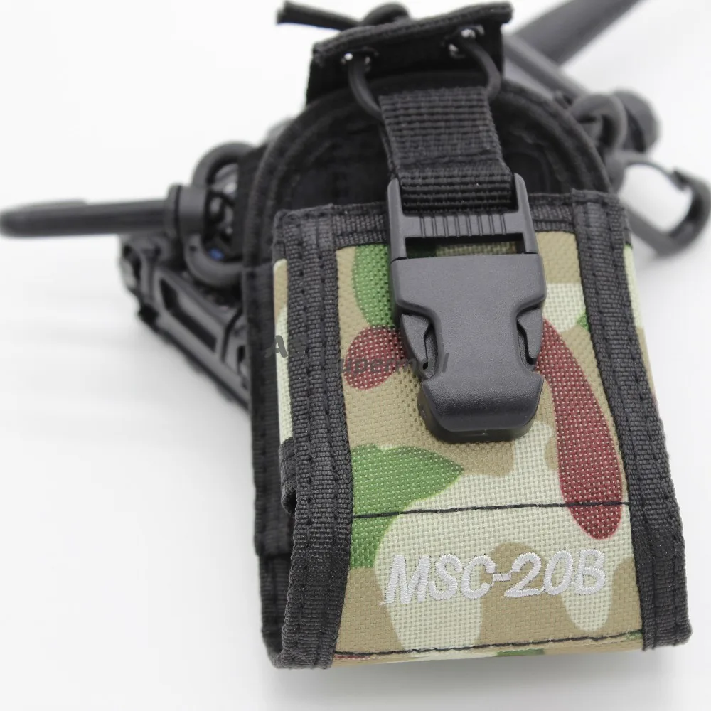 Камуфляж черная MSC-20B Радио Чехол держатель нейлоновая сумка для BaoFeng UV-5R UV-5S GT-3 BF-F8+ UV-82 BF-888S UV-8HP BF-F8FP иди и болтай walkie talkie “иди и XQF