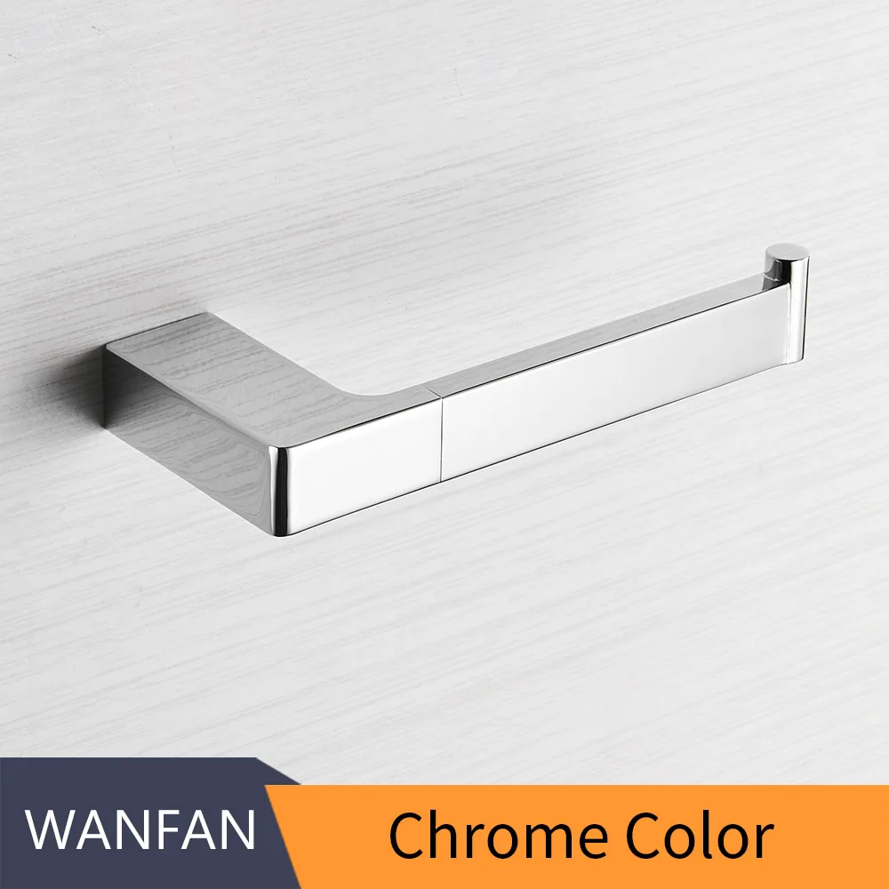 Paper Holders Euro Silver Bathroom Accessories Solid Chrome Toilet WC Paper Holder Roll Holder Without Cover FM-5786L - Цвет: Chrome Color