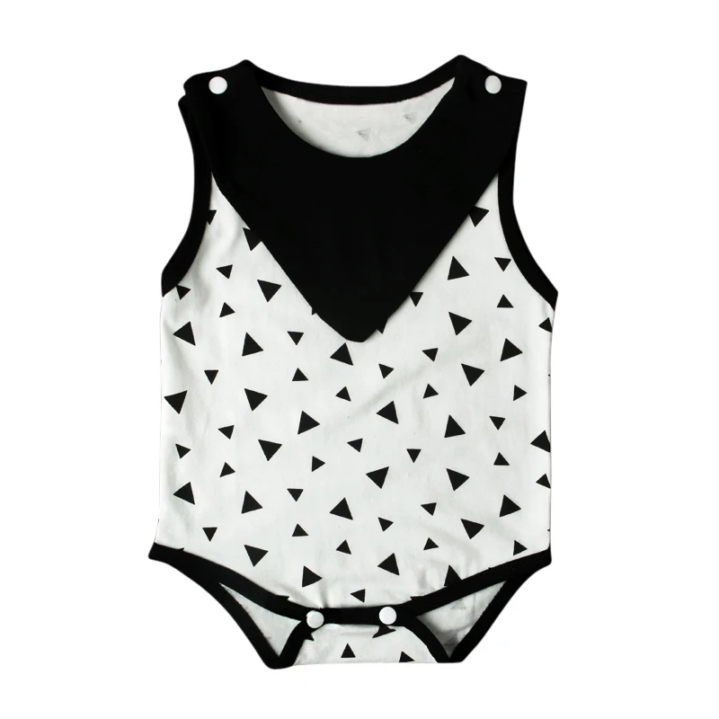 2017 Одежда для новорожденных девочек Геометрический стиль летние детские