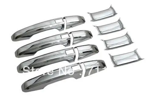 Автомобильный Стайлинг хромированная крышка ручки с безключевым доступом и