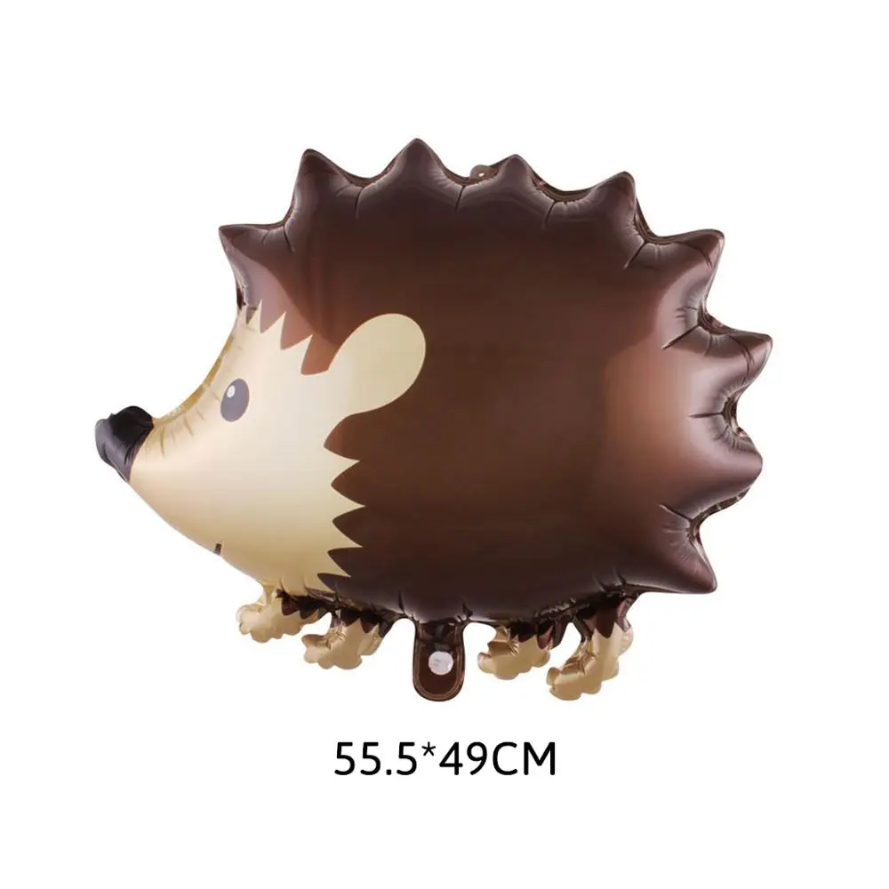 1 шт. Мультяшные шары с животными енот лиса белка ежик фольга Гелиевый шар день