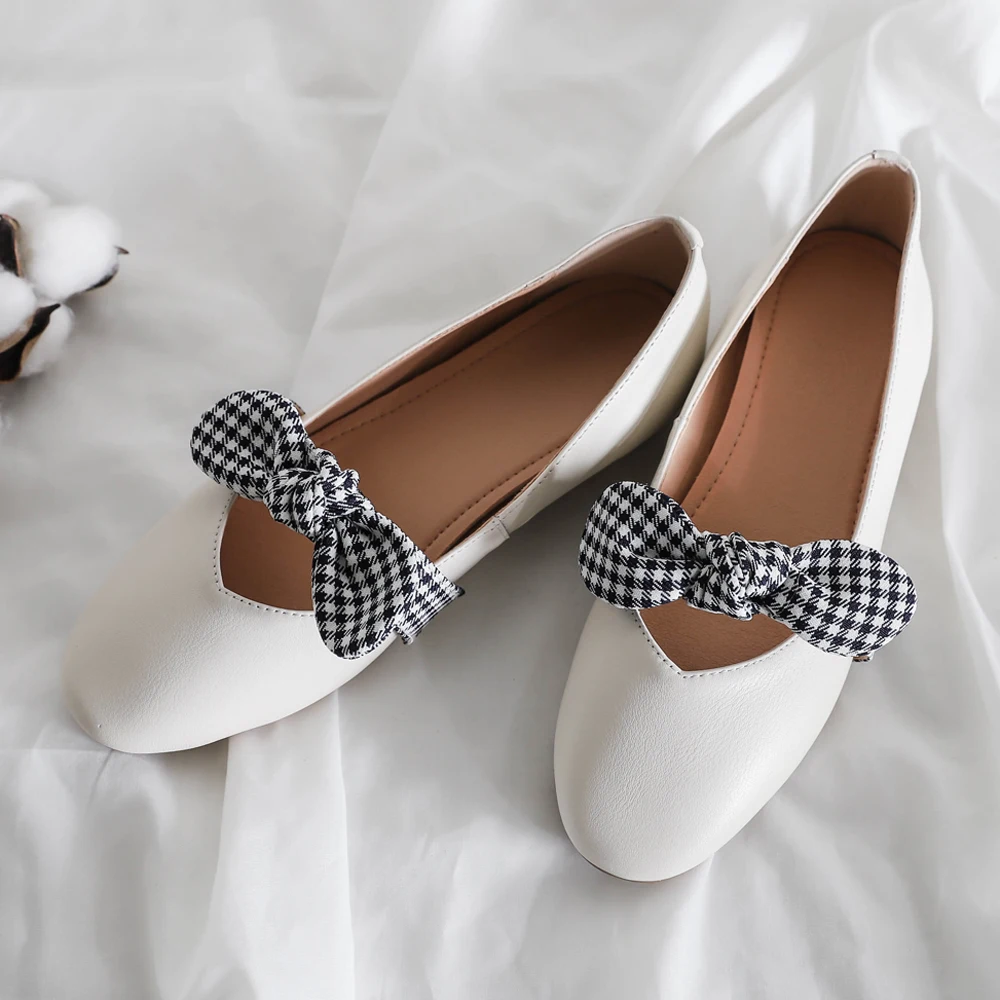FOREADA/Балетки на плоской подошве женские Туфли Мэри Джейн из натуральной кожи с