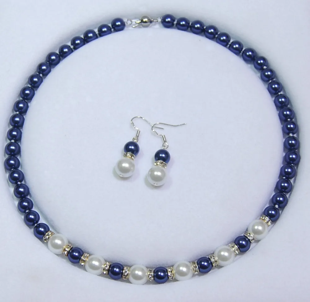 Колье с круглыми бусинами и жемчужинами черные золотые коричневые серые синие 45