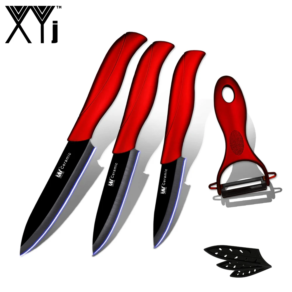 XYj керамические Столовые приборы Керамический острый нож ручка из АБС пластика 3