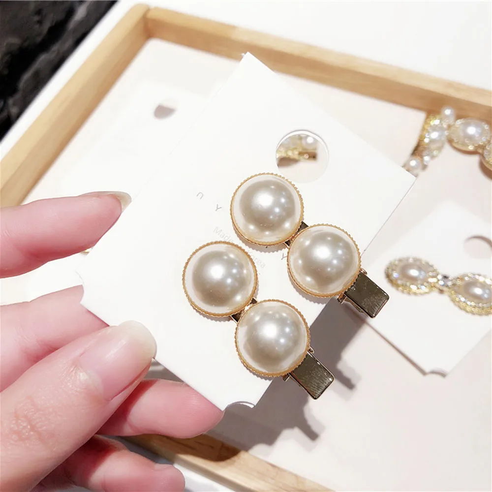 В Корейском стиле, модная обувь подражание шпильки с жемчугом аксессуары для волос со стразами Для женщин заколки для волос, волосы для укладки волос аксессуары для парикмахерских инструментов