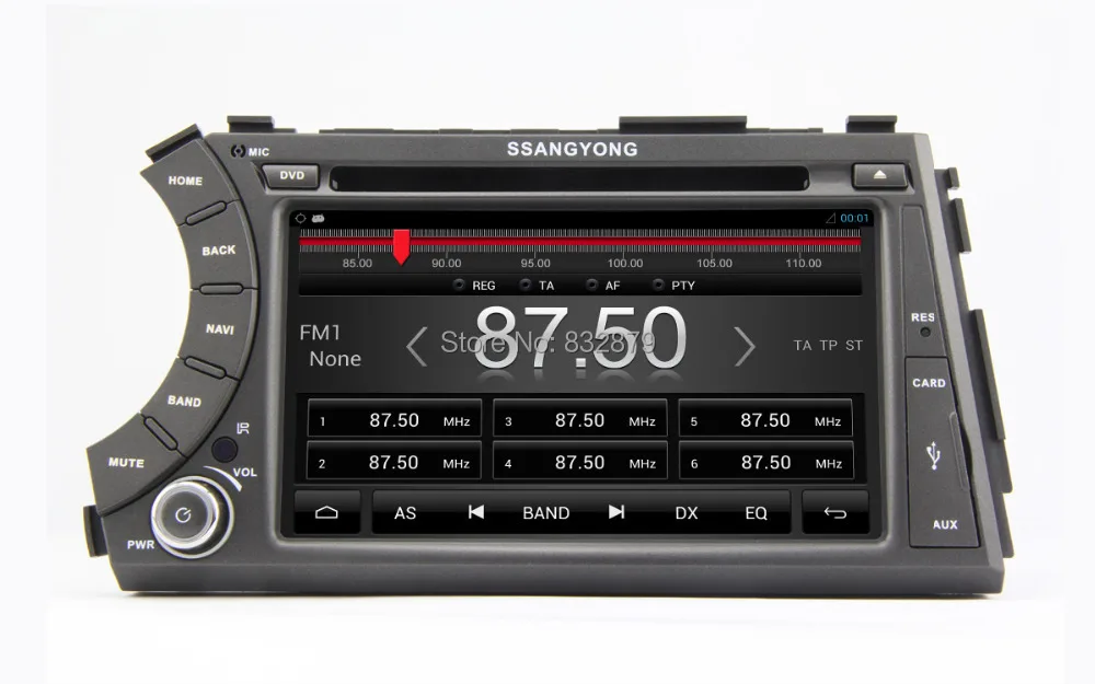 Бесплатная Доставка емкостный Cortex A9 Dual-Core Pure Android 4.4.4 Автомобиля DVD GPS Для Ssangyong Actyon