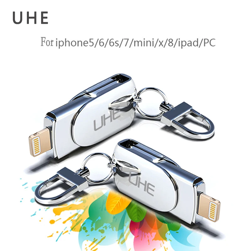 Usb флеш накопитель для iphone x/8/7/6s/6/5/5S/ipad/ПК 8 ГБ 16 32 64 привод|USB флэш-накопители| |
