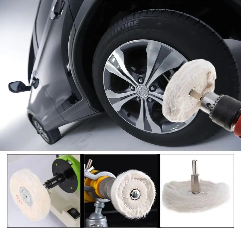 3&quot75MM White Cloth Buffing Wheel Mirror Polishing Grinder For Jewelry Wood Metal Abrasive Tool | Автомобили и мотоциклы