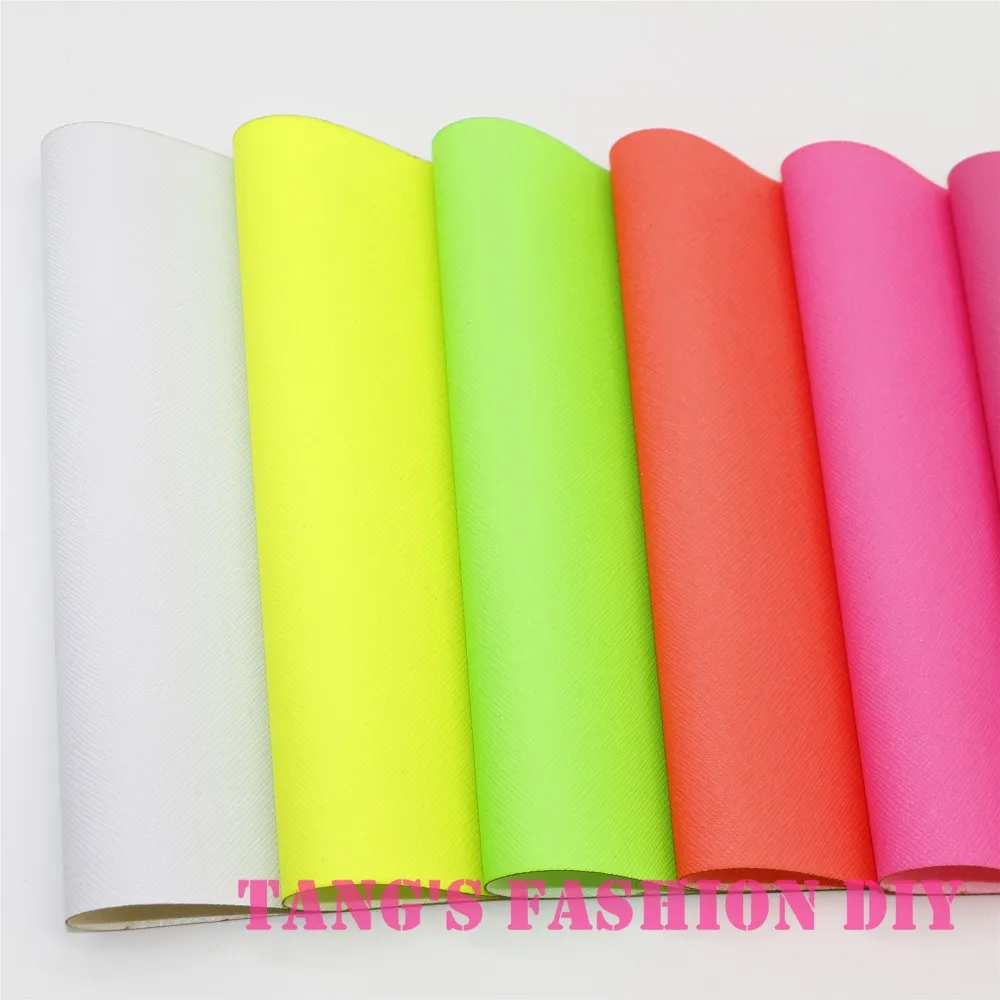 7 шт.-Высокое качество DIY fluo цвет искусственная кожа/синтетическая кожа/DIY ткань 20x22 см за шт можно выбрать цвет