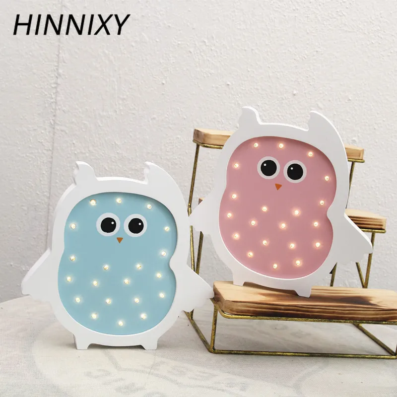 Hinnixy животные Лев ночные лампы милый деревянный прикроватный столик Настольный светильник s украшение дома светильник светильники любимая игрушка для ребенка Luminaria