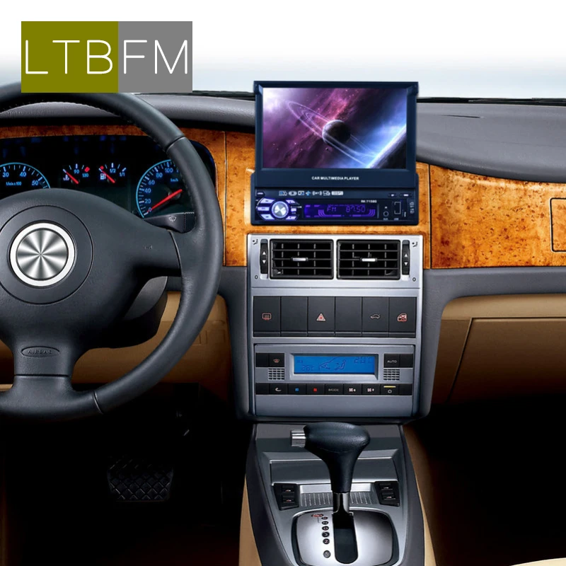 LTB FM 1 Дин Радио автомагнитола GPS; стереооборудование для автомобиля 7-дюймовый HD Сенсорный экран громкой связи Bluetooth FM USB SD MP5 Поддержка камеры заднего вида