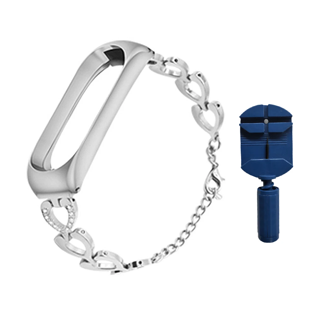 Сменный Браслет из металлического сплава цинка для Xiaomi Rice Band 3, Смарт-часы с метровым ремешком Miband 3NFC