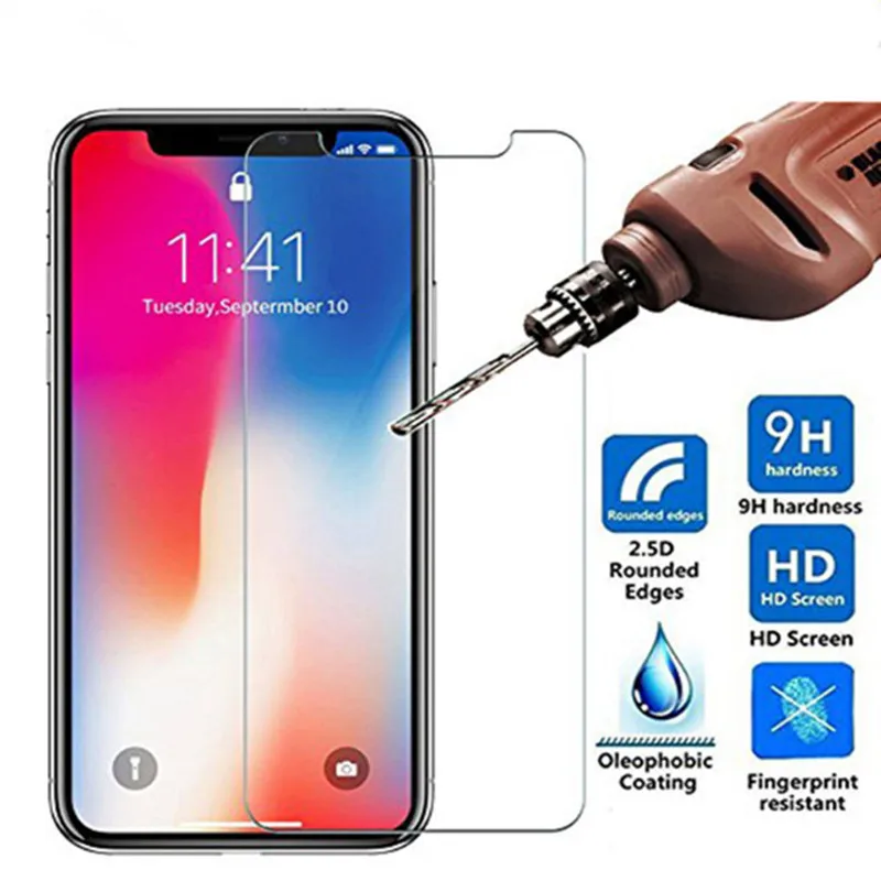 9H Премиум протектор экрана из закаленного стекла для Apple iPhone 5S SE/6/7/8 Plus/X 5 8 &quot/Xs