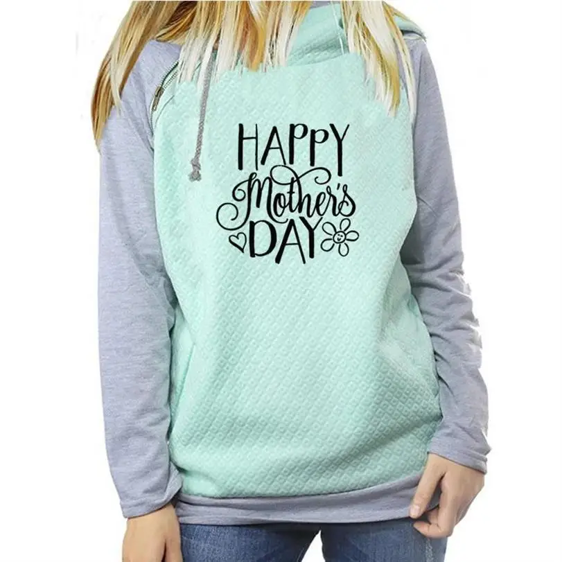 

Hoodies For Women Letters Print Zipper Decoration Sweatshirts Hoodies Women Femmes Girls Loose Youth Pockets Buckle And For