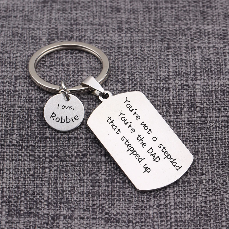 Подарок для отца Гравировальный брелок на заказ вы не отчим Папа который