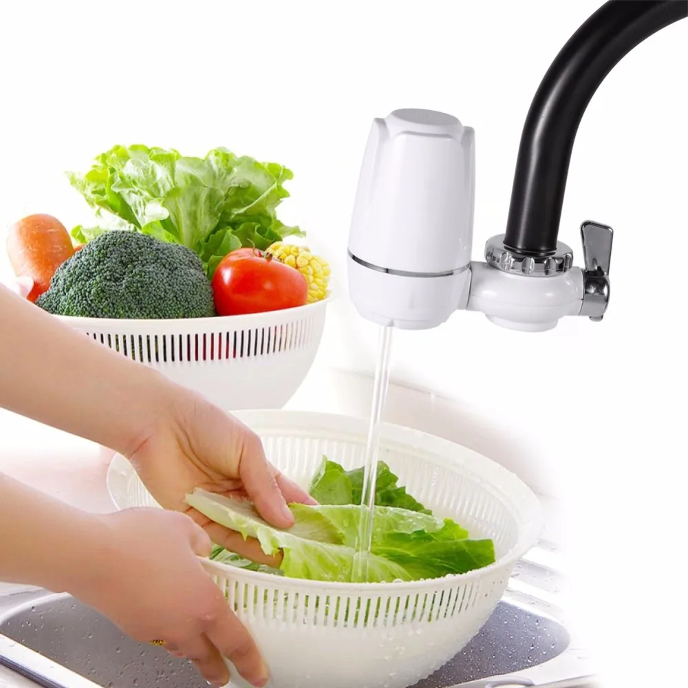 

Washable Ceramic Filter Mini Water Purification Kitchen Faucets Tap Water Purifier Kitchen Water Filter