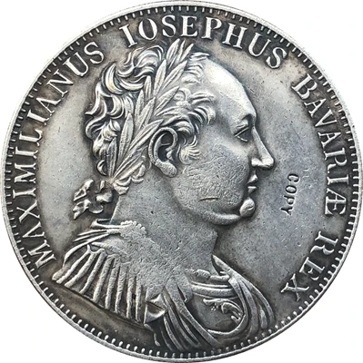 Немецкие монеты Джозефа баварского Иосифа 1 thaler Maximilian 1818|coin vanish|coin potcoin decorations |