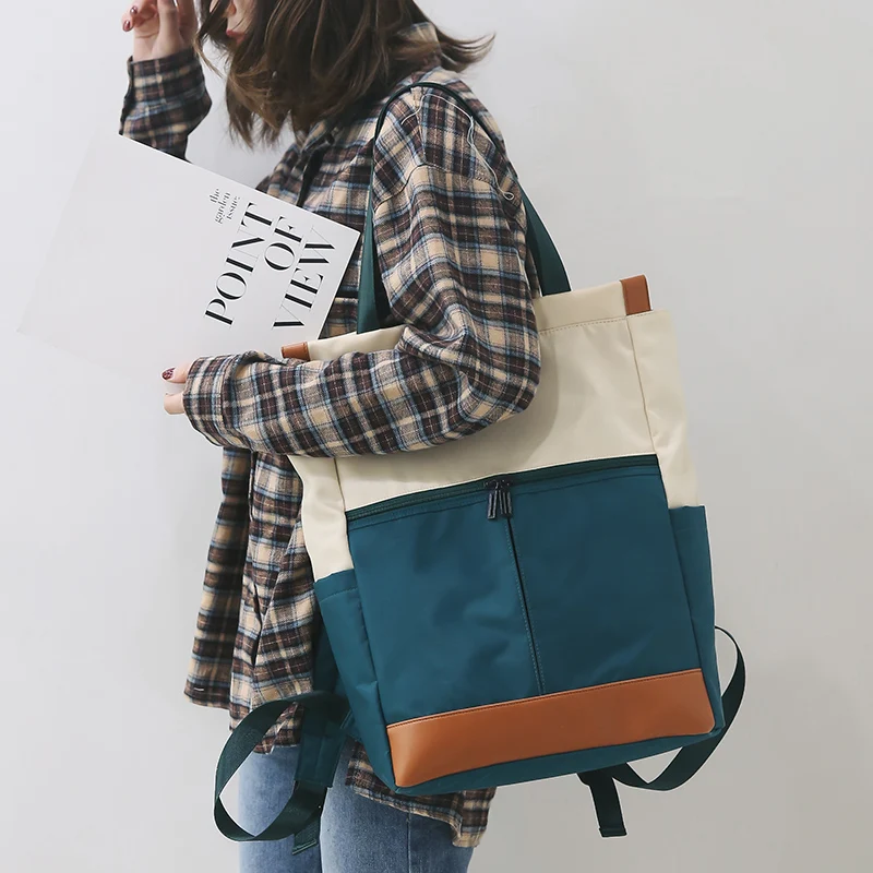 Модная хлопчатобумажная ткань подростков рюкзак женский рюкзак Mochila девушка сумка для школы, колледжа для женщин черный школьная сумка