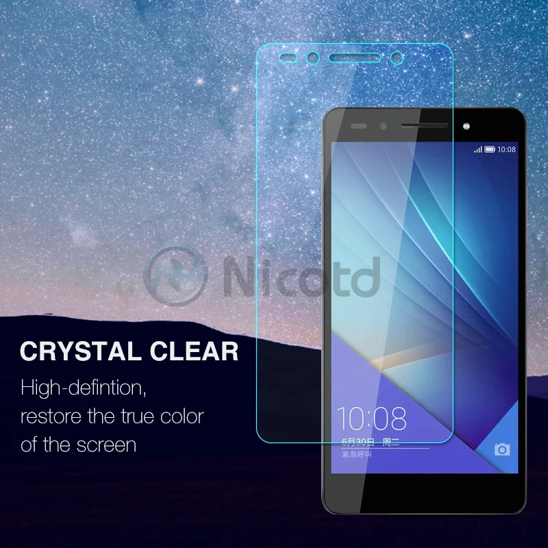 Никотд 2.5D 9H Премиум Закаленное стекло для Huawei Honor 7 5 2 дюйма защита экрана