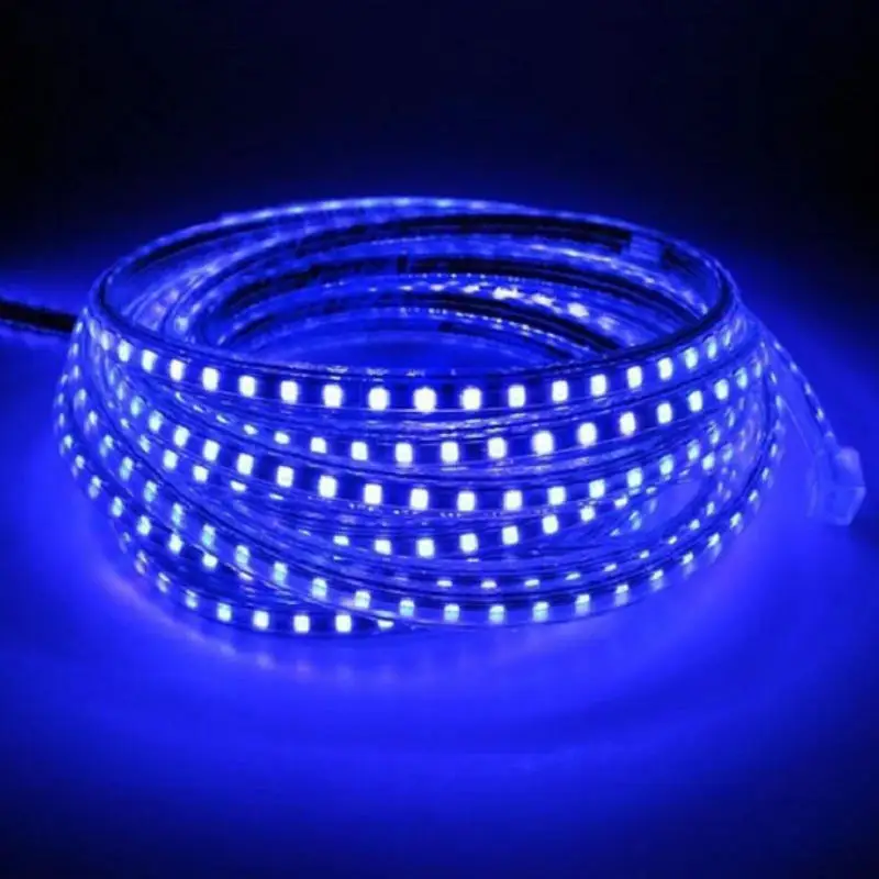 3014 SMD AC220V Светодиодная лента гибкий свет 60 светодиодов/м водонепроницаемая