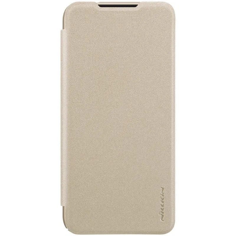 Чехол для Xiaomi Redmi Note 7 NILLKIN из искусственной кожи, чехол с откидной крышкой для Xiaomi Redmi Note 7 S/7 Pro 6,3 дюймов - Цвет: Gold