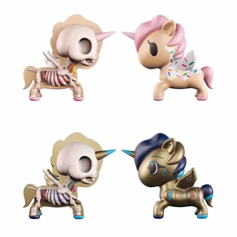 

Golden Unicorn 4D XXRAY master Mighty Jaxx Jason Freeny anatomy Cartoon ornament
