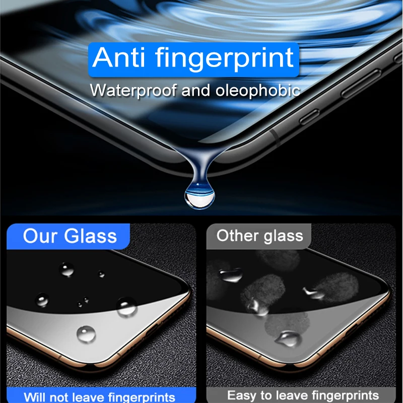 6D Screen Protector glass on for iPhone 7 6 6s 8 Plus full Protective Tempered glass for iPhone X XS XS MAX glass 9H Ultra thin images - 6
