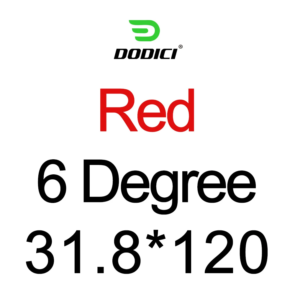 Red 120mm DODICI велосипедный руль из углепластика волокна стержня стержень для дорожного велосипеда MTB углеродный стол 6 градусов жемчуг Краски блеск для губ 31,8*80/90/100/110/120/130 мм - Цвет: Red 120mm
