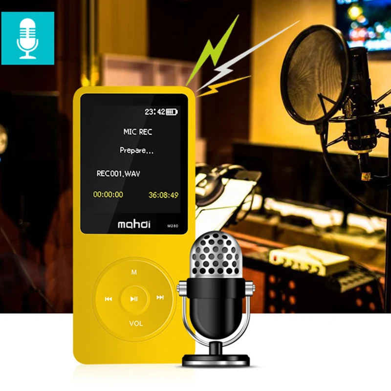 DOITOP MP3 MP4 плеер 8 ГБ с цифровым дисплеем экран Спорт HIFI Поддержка FM радио TF карта
