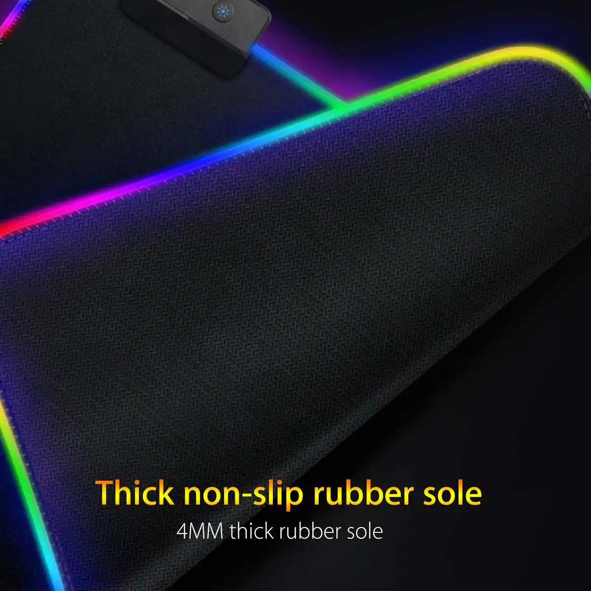 Большой игровой коврик для мыши RGB USB светодиодный светящийся геймерский коврик для мыши Коврик для мыши 14 режимов освещения для ПК компьютера ноутбука