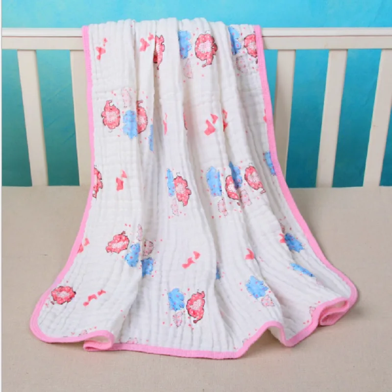3 Хлопок 6 слойный муслиновый Bebe Пеленальный Одеяло для новорожденных банное полотенце Полотенца газ проект хлопок новорожденного Полотенца s ультра мягкий Полотенца 70*140 см - Цвет: 3