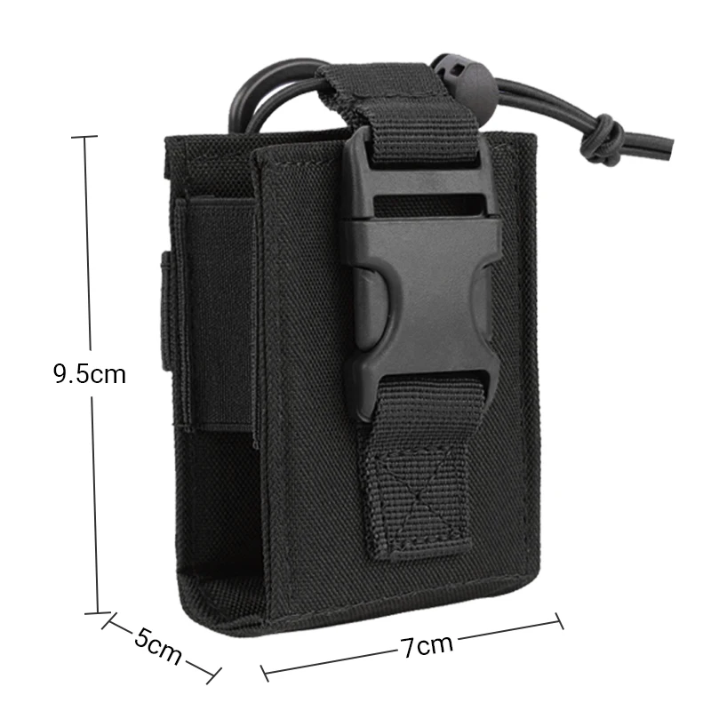 Tactical Molle Walkie Talkie Pouch Interphone Storage Bag Outdoor Molle Radio Pouch for Military Use Walkie-Talkie Case Holder