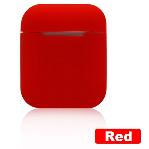 Чехол для наушников Apple Airpods чехол i10 i11 i12 i13 i14 i18 i20 i30 i40 i60 i77 i80 i100 наушники-вкладыши tws с w1 чип наушники чехол s аксессуар воздушного накладки - Цвет: hongTC