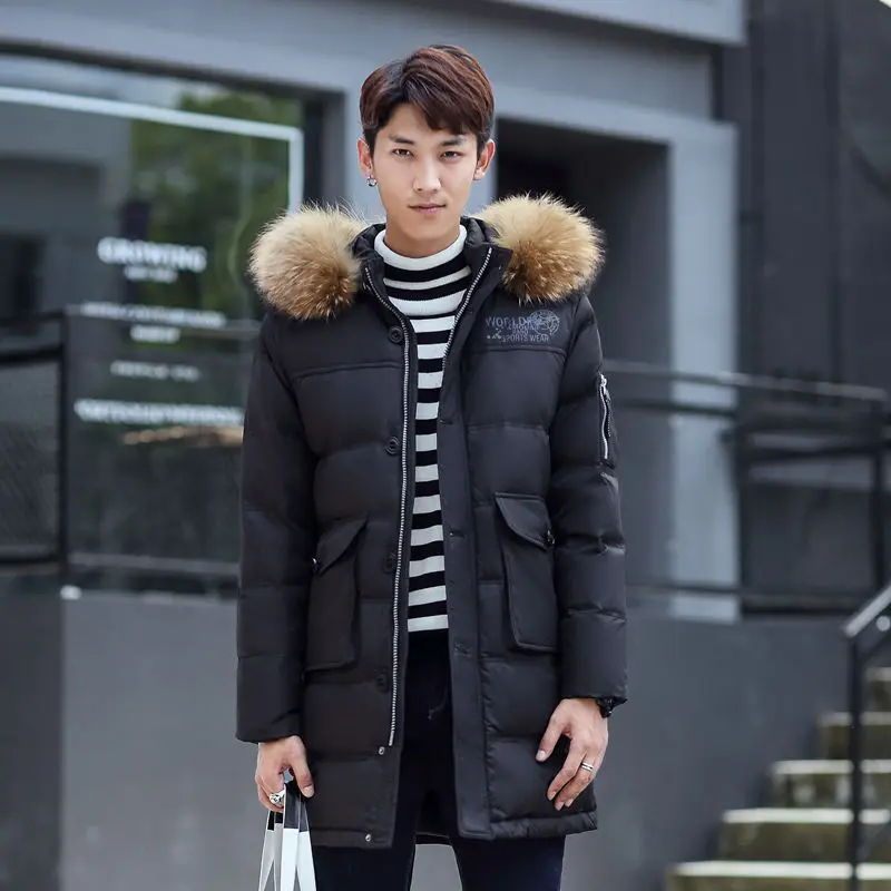 2017 зима слоеного куртка Для мужчин Пальто для будущих мам толстые теплые