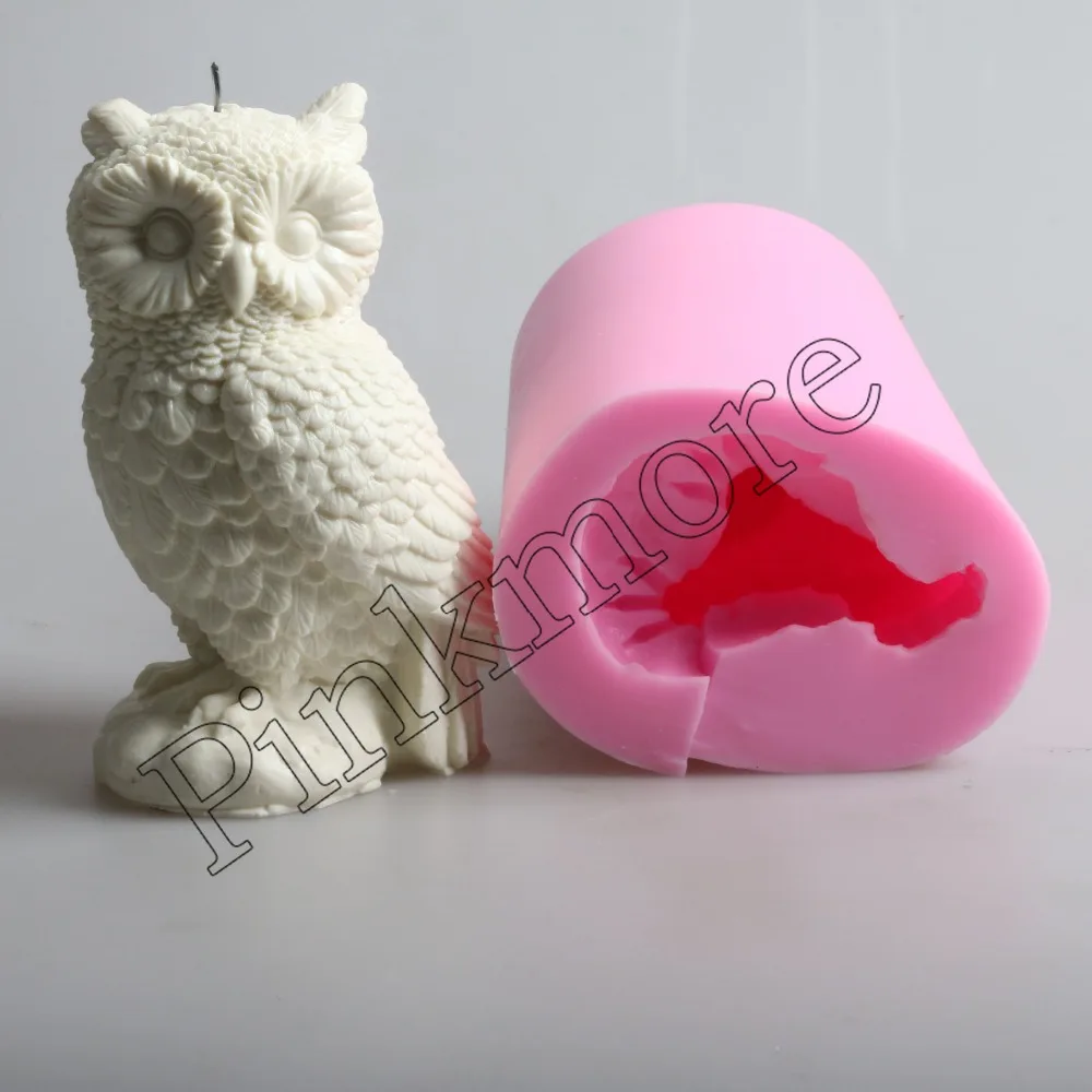 Большая силиконовая форма для свечей в форме Совы 3D полимерные инструменты
