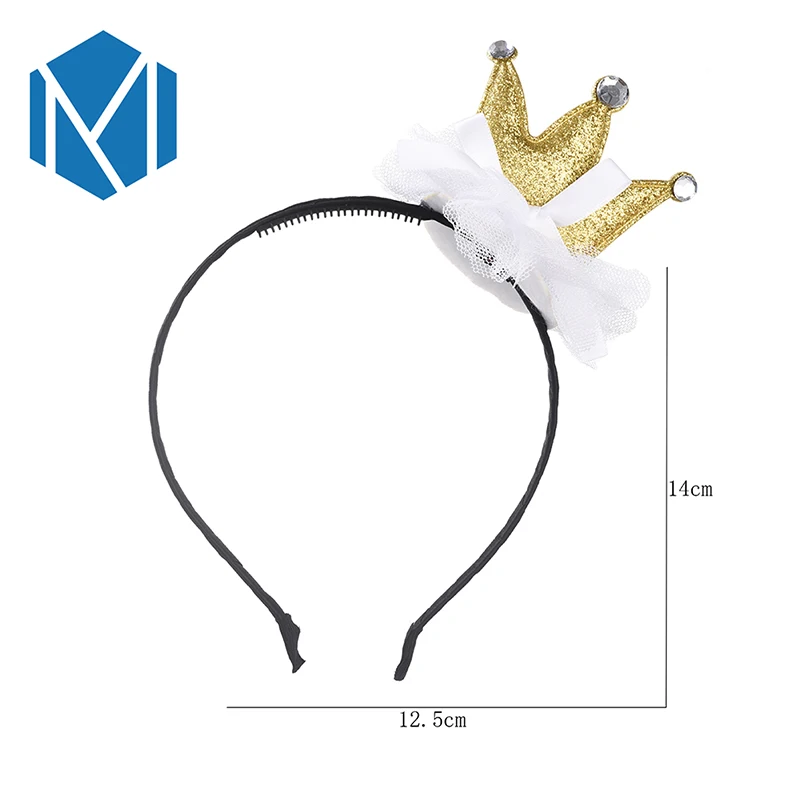 Милый ободок для волос C M MISM в форме короны детей кружевной обруч стразы тиара