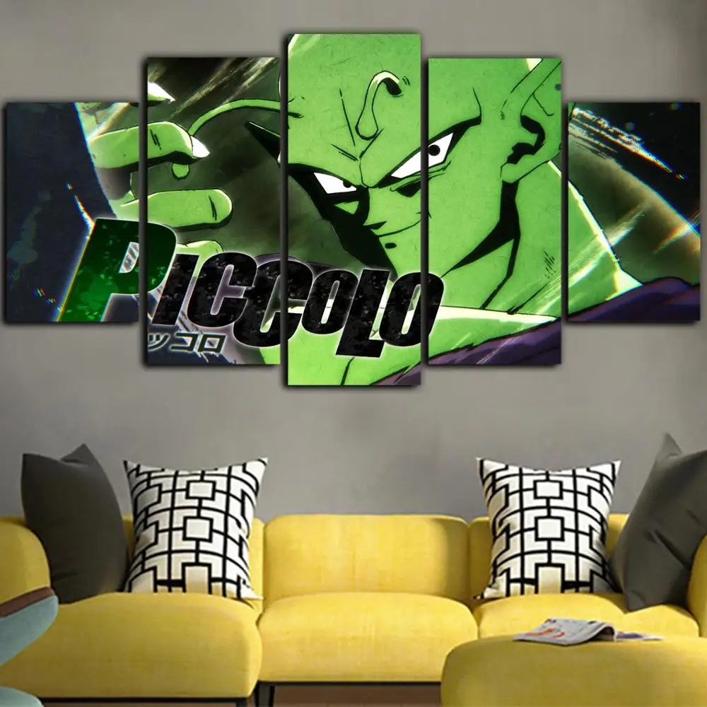 5 шт. плакаты с изображением Драконий жемчуг зеленый холст аниме рисунок на стену