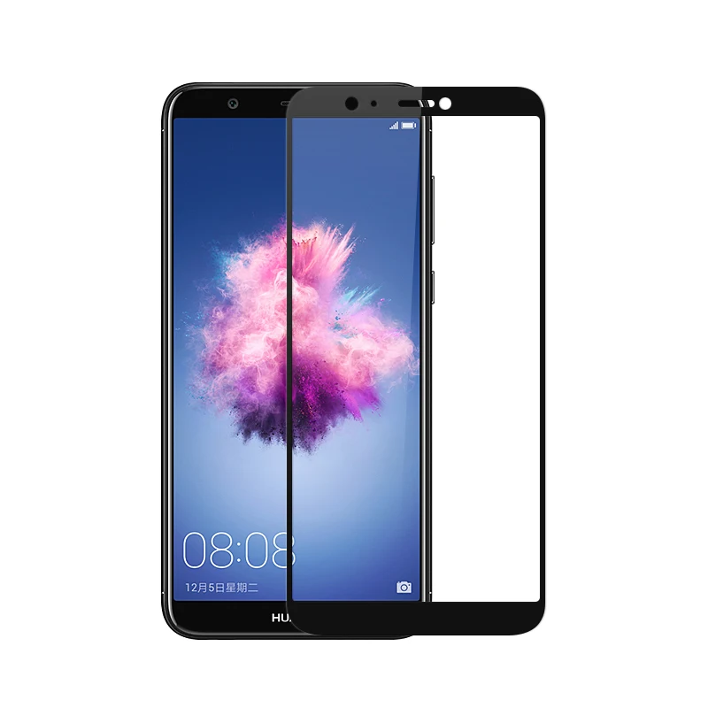 9 H полное покрытие из закаленного стекла для huawei P Smart screen защитный чехол для huawei PSmart Защитная стеклянная пленка Enjoy 7 S FIG