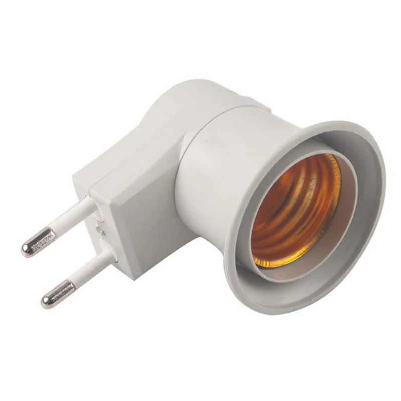 

1pcs E27 LED Light Lamp Bulbs Socket Base Holder EU Plug Adapter ON/OFF Switch