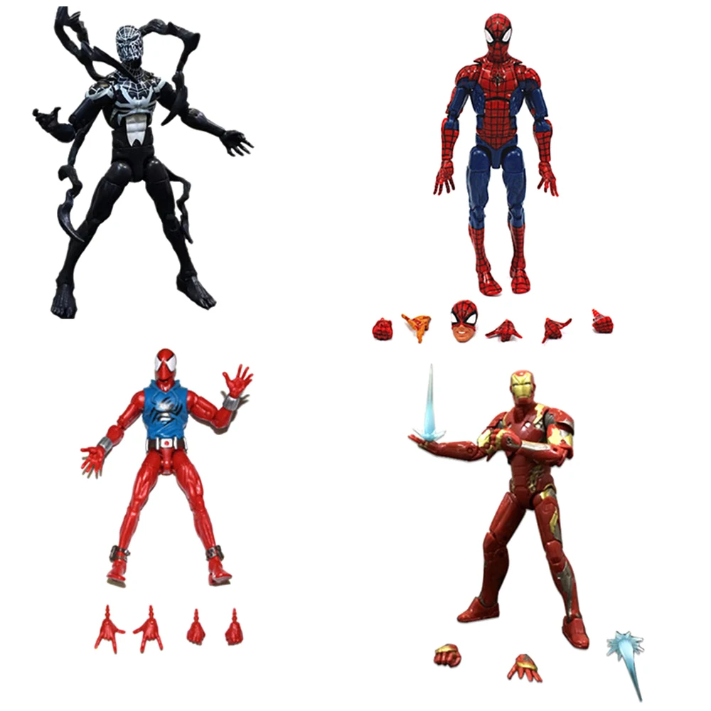 Marvel Legends Star Wars Игрушка пицца человек паук яд алый Железный фигурку модель