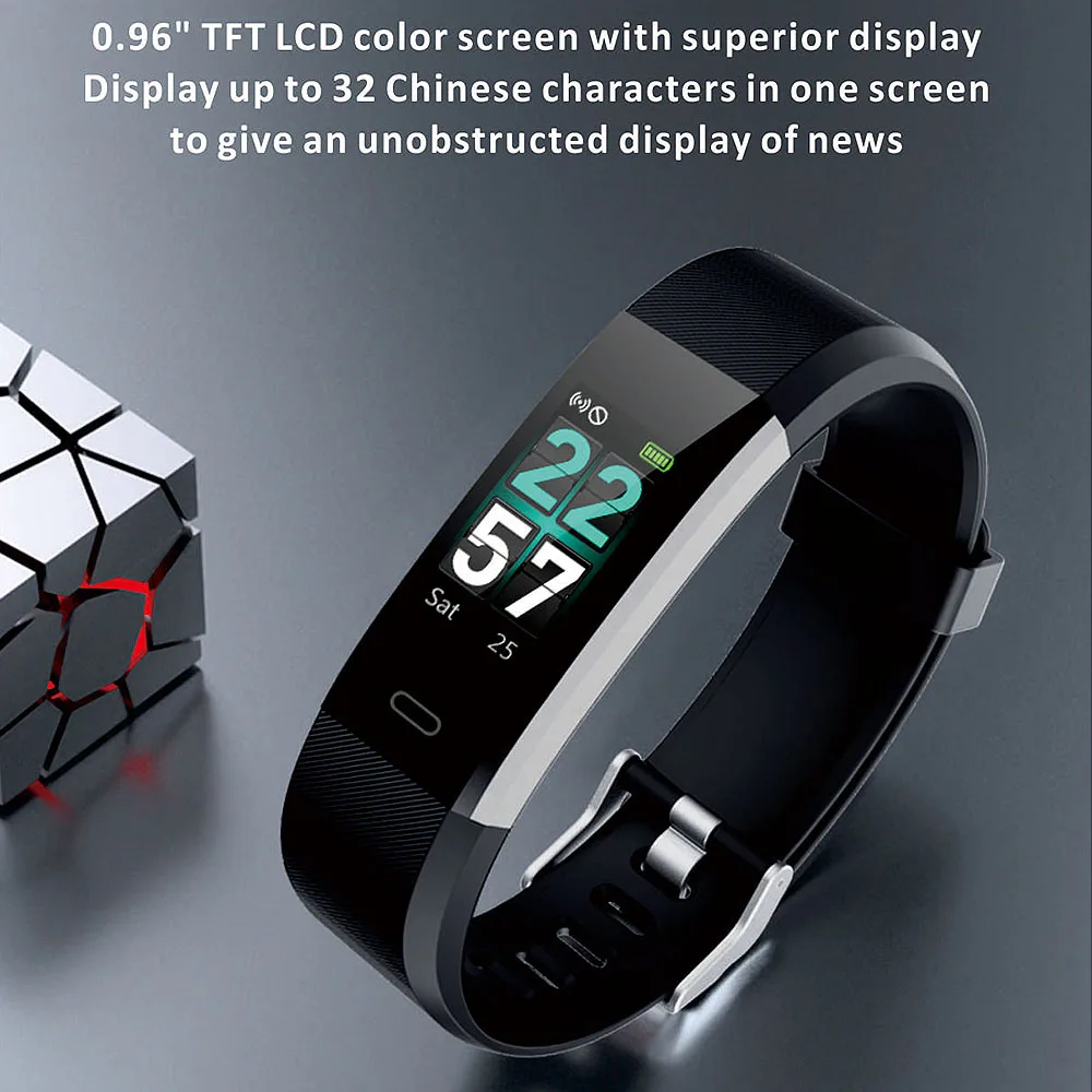 

ID115Pro Smart Bracelet Intelligent Sports Bracelet Sports Step Sleep Heart Rate Detection Pedometer Sport Tracker