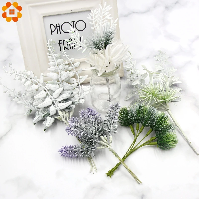1 комплект искусственные цветы сосновые растения трава цветок для свадебной