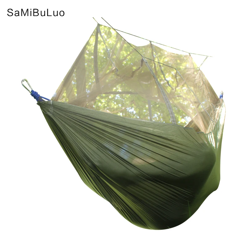 Кемпинг гамак легкий портативный двойной парашют гамаки москитный нейлоновый