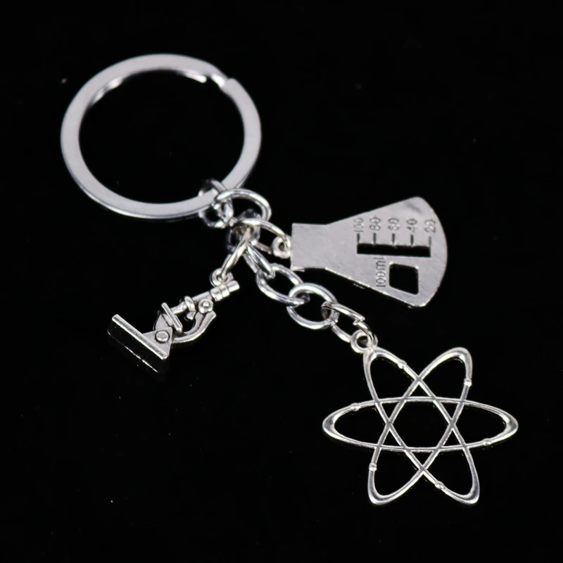 1 шт. Apple талисманы слова микроскоп биологический уникальный брелки для ключей